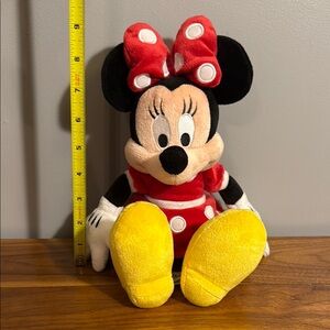 Disney Red and Yellow Minnie Mouse Stuffed Animal